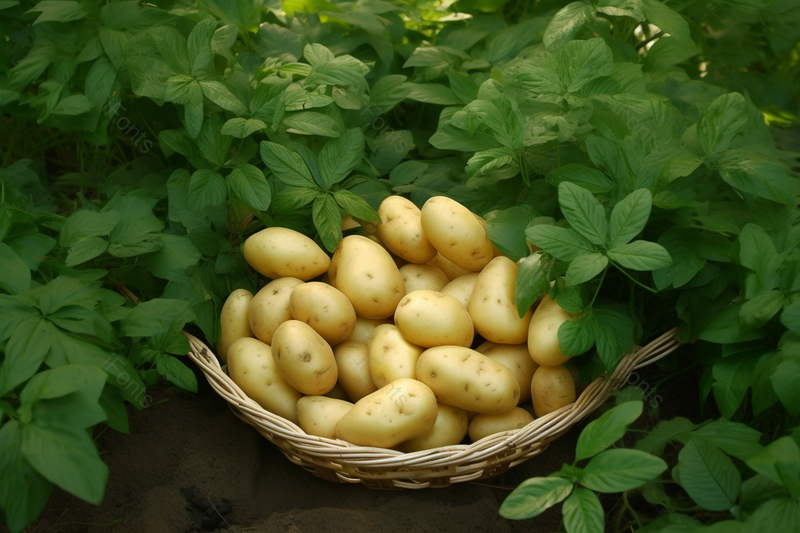 高清的图片电商产品拍摄海报设计背景广告设计素材元素绿色的叶子黄色的土豆,高清,摄影图,摄影图片,图片大全,摄影图免费下载